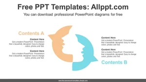 Face Speech Bubble PowerPoint Diagram Template