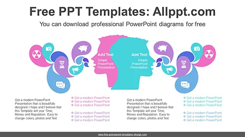 Face Speech Bubble PowerPoint Diagram