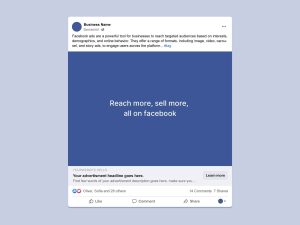 Facebook Advertisement Post Mockup (PSD)