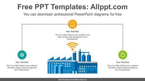 Factory Automation PowerPoint Diagram