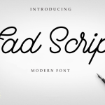 Fad Script Font - Fonte Grátis Fad Script Font