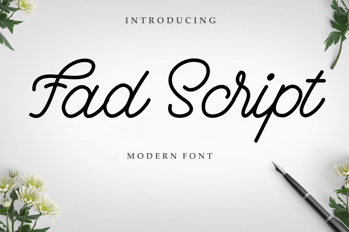 Fad Script Font