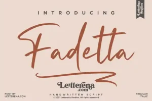 Fadetta Script Font