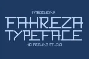 Fahreza Display Font
