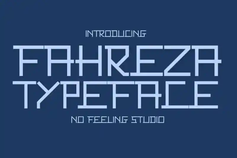 Fahreza Display Font