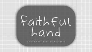 Faithful Hand Font › Fontesk