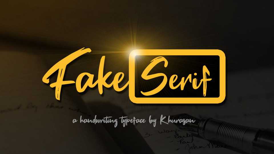 Fake Serif Script Font › Fontesk