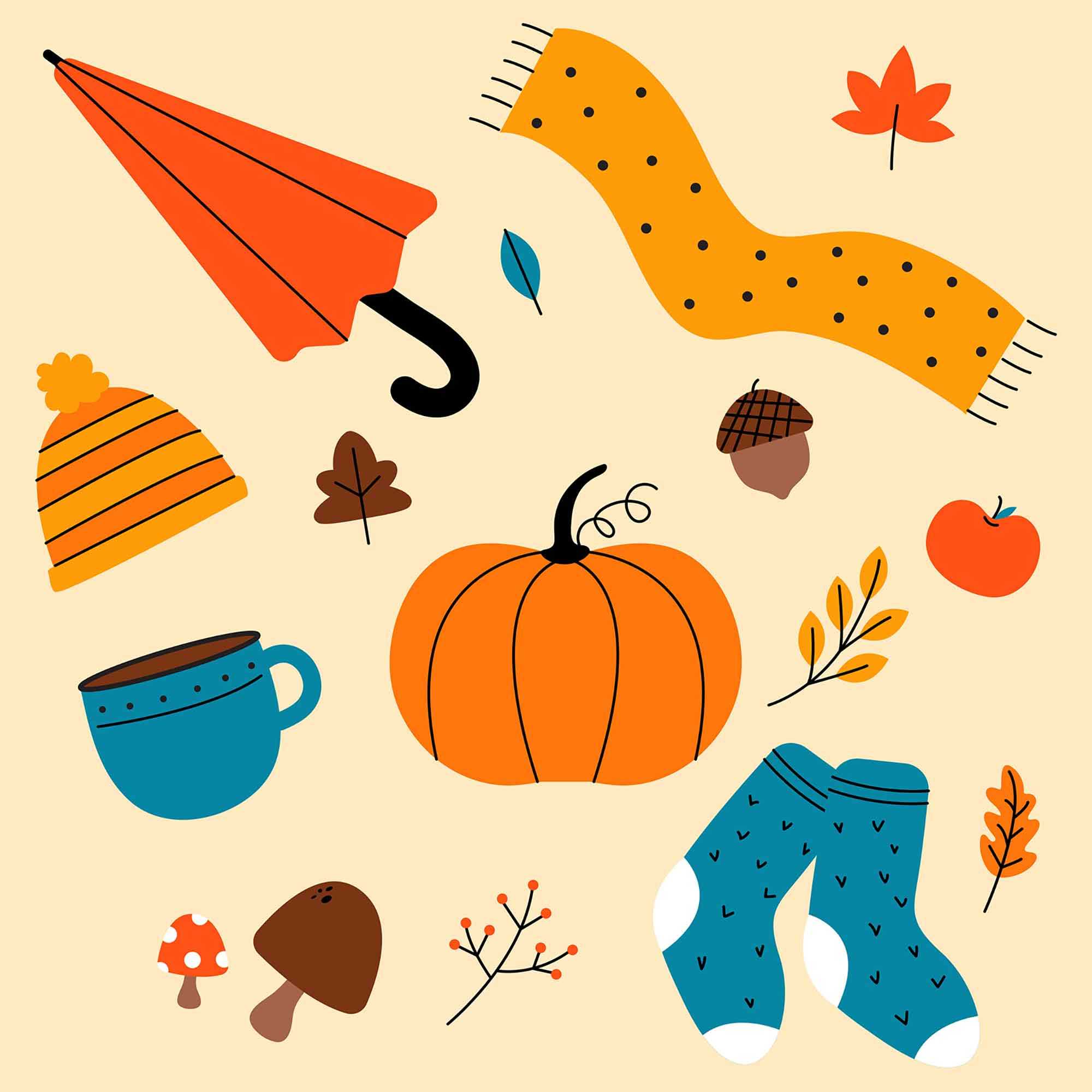 Fall Drawing Illustrations
