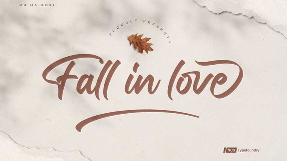 Fall in Love Script Font › Fontesk