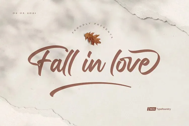 Fall in love Script Font
