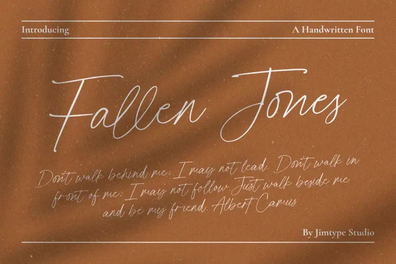 Fallen Jones Script Font