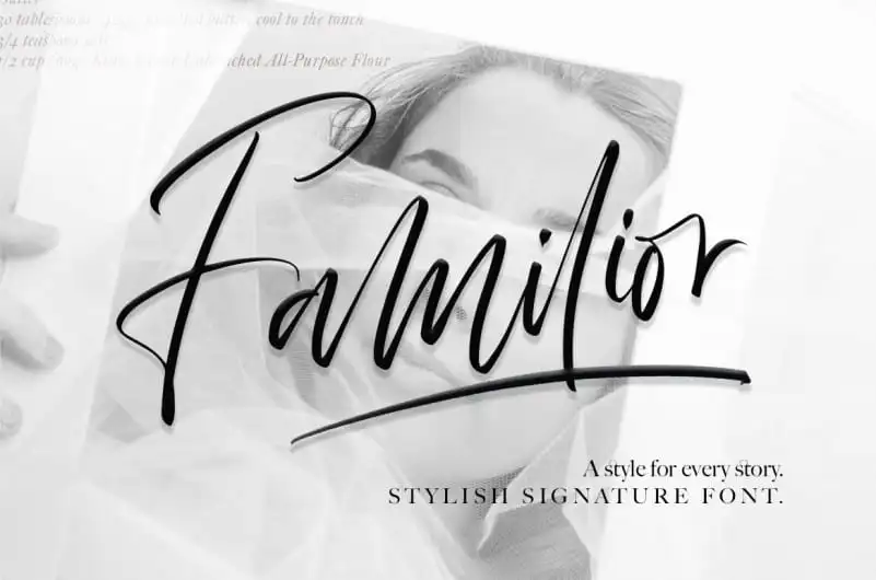 Familior Signature Font
