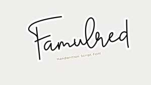 Famulred Font › Fontesk