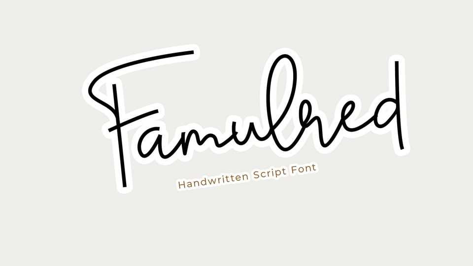 Famulred Font › Fontesk