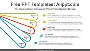 Fan Shaped Stairs PowerPoint Diagram