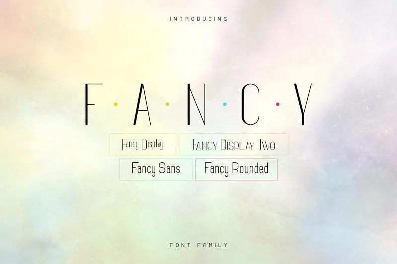 Fancy Font Family - 12 Fonts