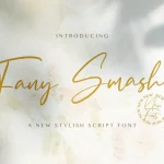 Fany Smash Font - Fonte Grátis Fany Smash Font