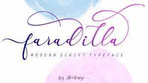 Faradilla Script Font › Fontesk