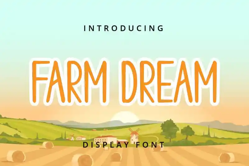 Farm Dream Display Font