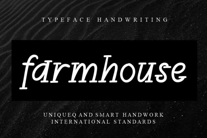 Farmhouse Display Font