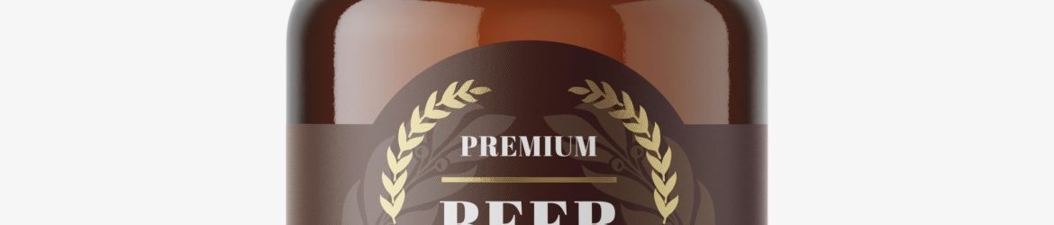 Farmhouse growler bottle mockup