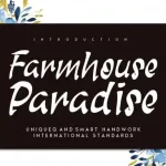 Farmhouse Paradise Brush Font