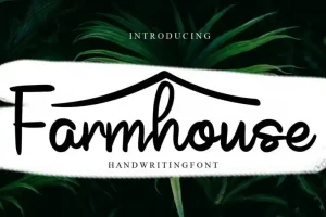 Farmhouse Script Font