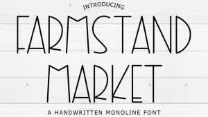 Farmstand Market Font › Fontesk