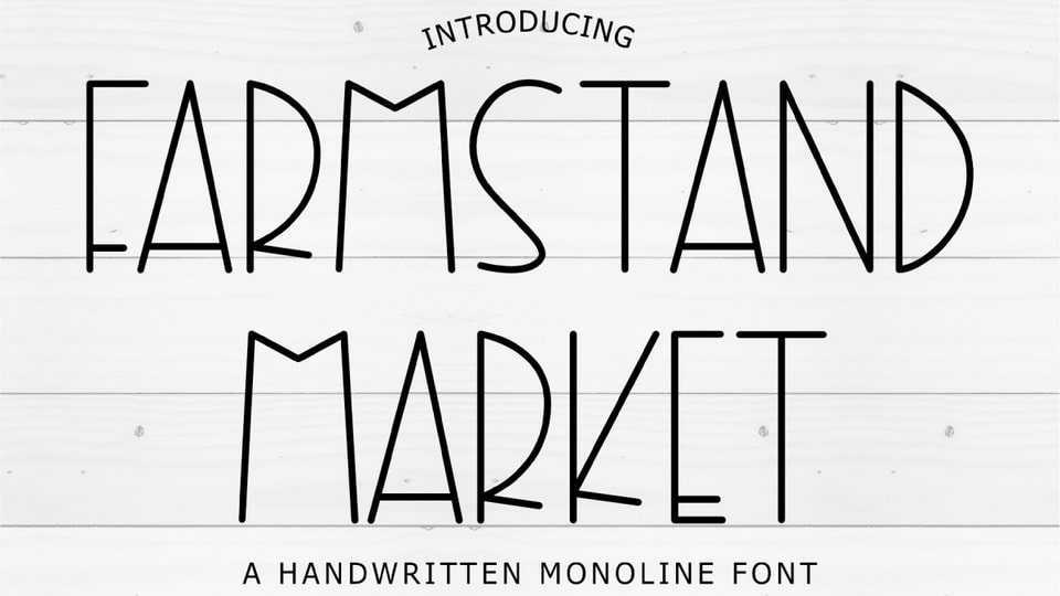 Farmstand Market Font › Fontesk
