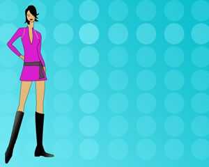 Fashion Girl PowerPoint Template