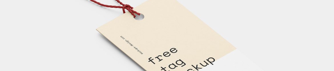 Fashion tag mockup