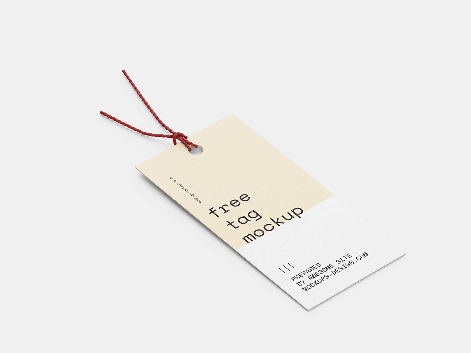 Fashion tag mockup
