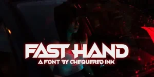 Fast Hand Display Font