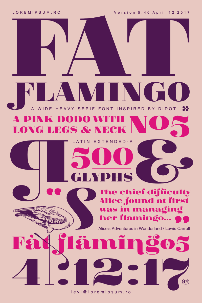 Fat Flamingo 5 Font