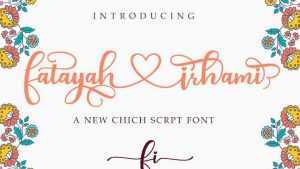 Fatayah Irhami Script Font › Fontesk