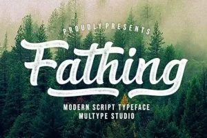 Fathing Calligraphy Font