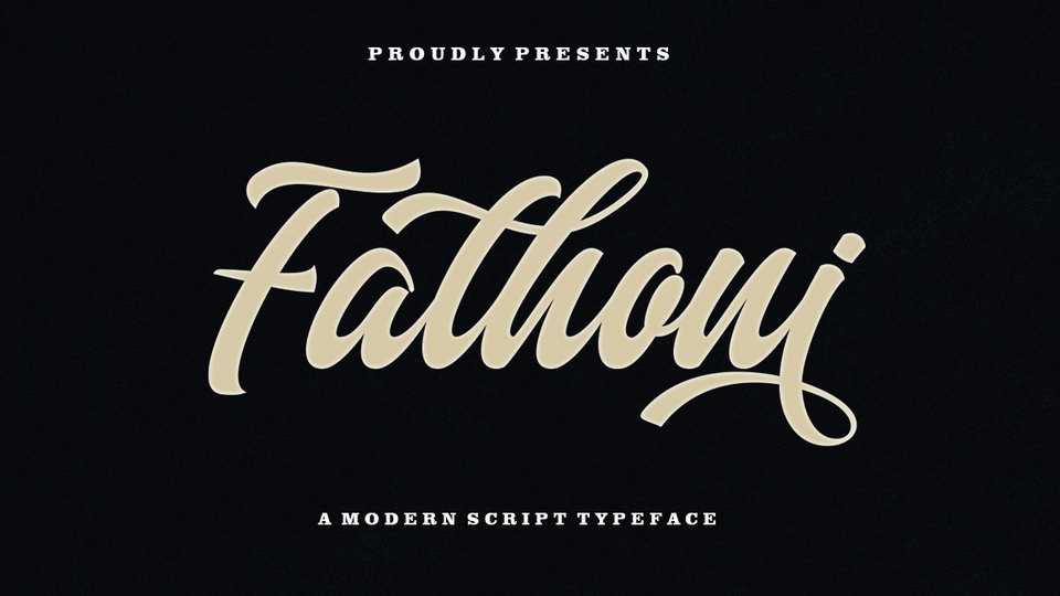 Fathoni Script Font › Fontesk
