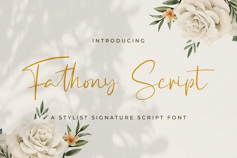 Fathony Script Font