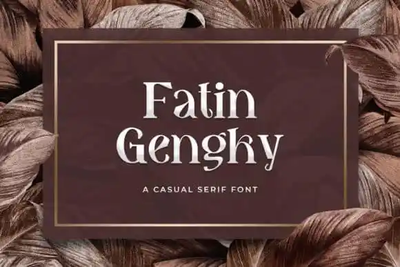 Fatin Gengky Serif Font