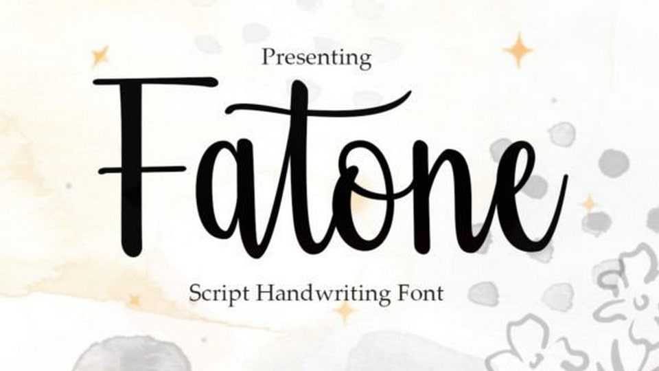 Fatone Script Font › Fontesk