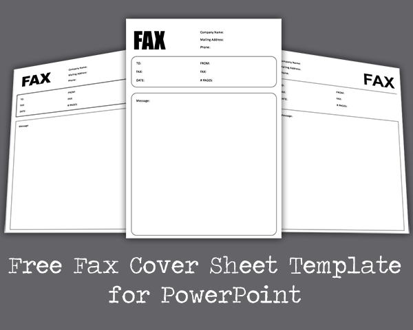 Fax Cover Sheet PowerPoint Template