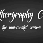 Feathergraphy Clean font - Fonte Grátis Feathergraphy Clean font