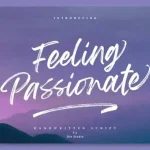 Feeling Passionate Brush Font