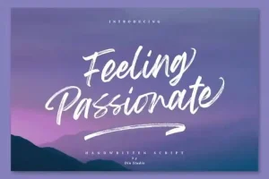 Feeling Passionate Brush Font