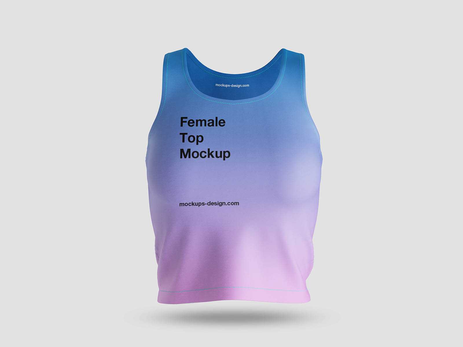 Female top and leggings mockup