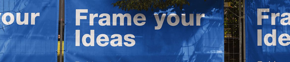 Fence banner mockup