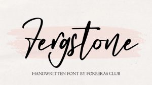 Fergstone Font › Fontesk