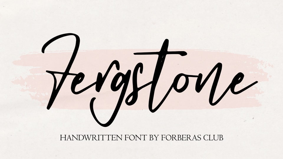 Fergstone Font › Fontesk