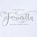 Ferinitta Calligraphy Font - Fonte Grátis Ferinitta Calligraphy Font