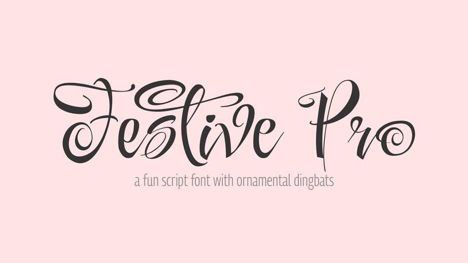 Festive Pro Font › Fontesk